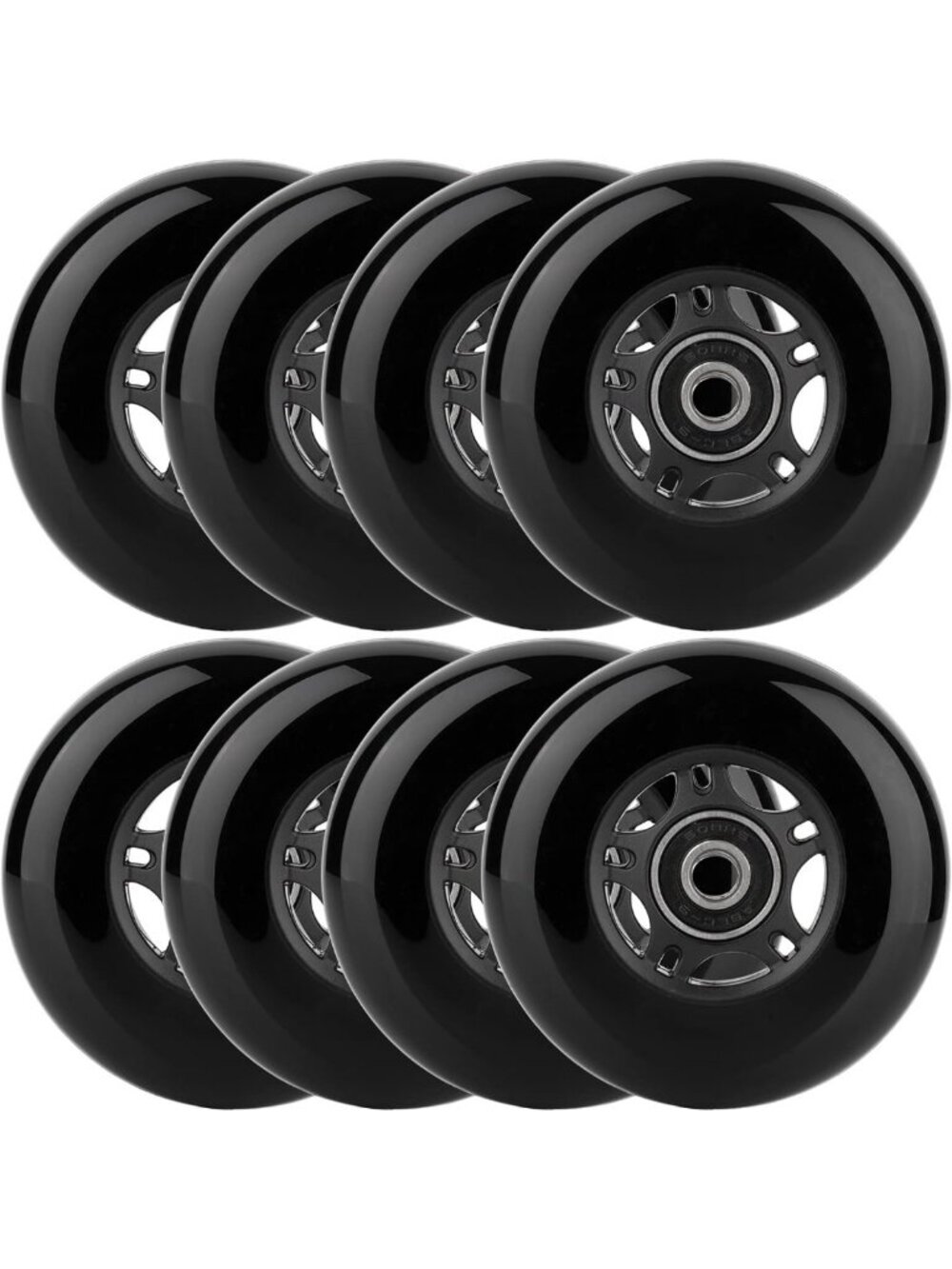 8-Pack Inline Skate Wheels 85A - Durable Indoor/Outdoor Roller Skate Replacement